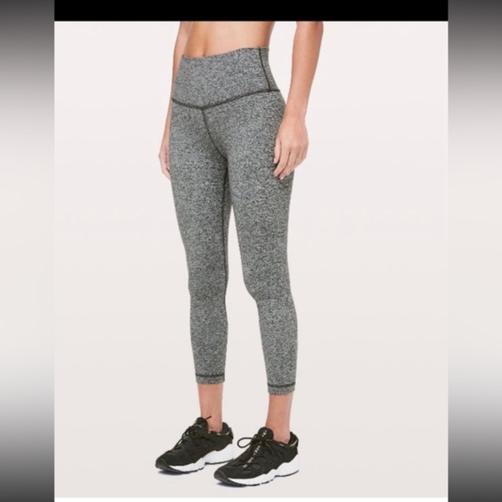 Lululemon Wunder Under High-Rise Tight – 25” | Size 6 | Heathered Black